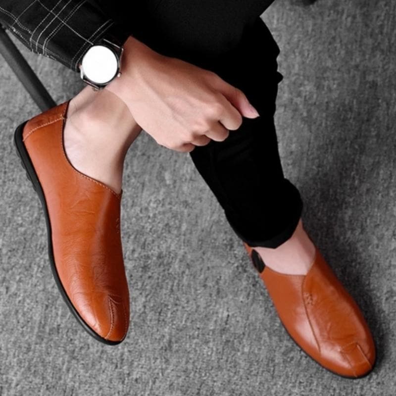 Modische orthopädische Lederschuhe für Herren - Eburwin