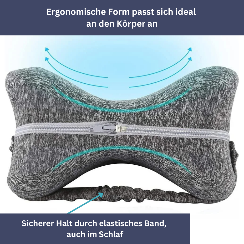 Traumhafte Entspannung mit dem ergonomischen Knie- und Beinruhekissen von DreamSleep