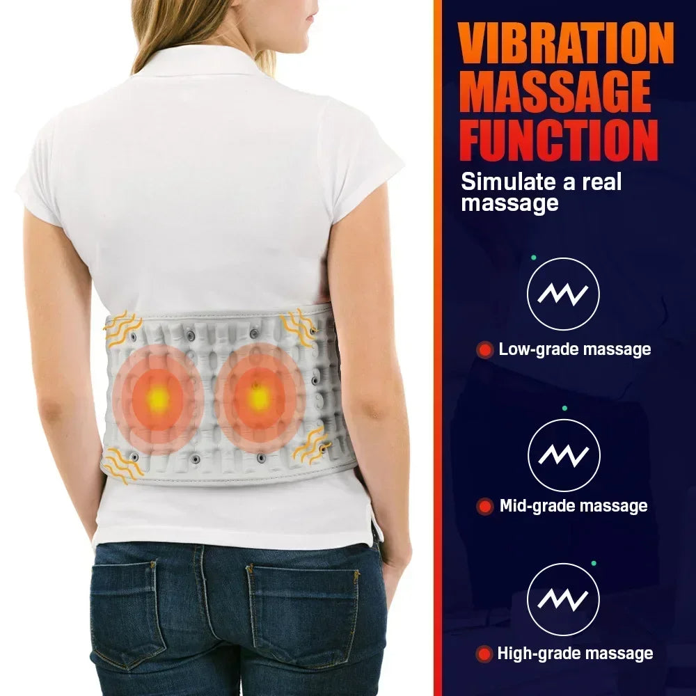 Aufblasbar Rücken-Dekompressionsgürtel mit Hitze und Vibration
