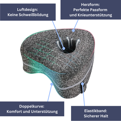 Traumhafte Entspannung mit dem ergonomischen Knie- und Beinruhekissen von DreamSleep