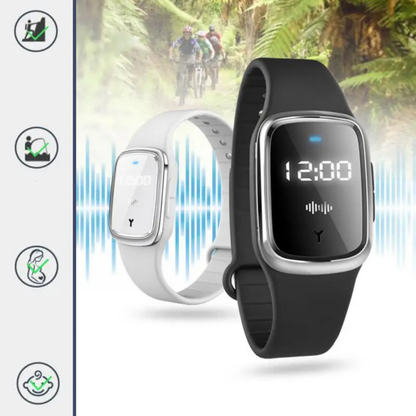 MückenSafe Ultraschallarmband mit LED-Anzeige – Der innovative Insektenschutz für entspannte Outdoor-Aktivitäten!