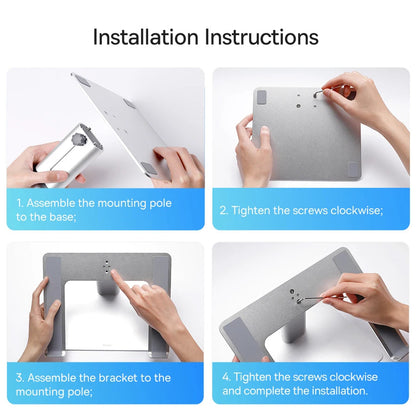 Premium Aluminium-Laptopständer – faltbar, höhenverstellbar, kompatibel mit MacBook, Tablet & Smartphone