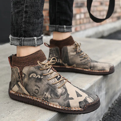 Modische orthopädische Herren-Camouflageschuhe - Saux -