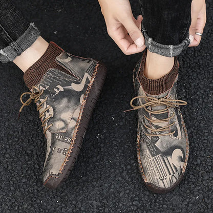 Modische orthopädische Herren-Camouflageschuhe - Saux -