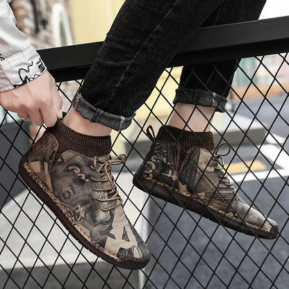 Modische orthopädische Herren-Camouflageschuhe - Saux -