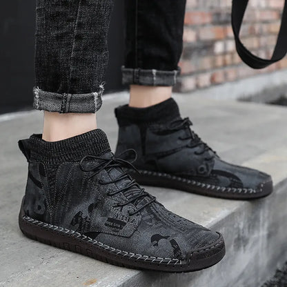 Modische orthopädische Herren-Camouflageschuhe - Saux -