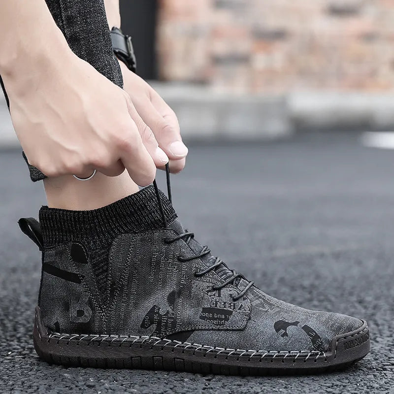 Modische orthopädische Herren-Camouflageschuhe - Saux -