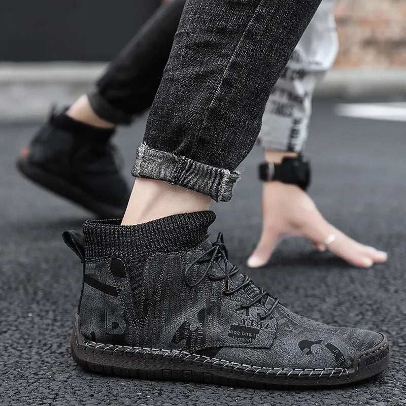 Modische orthopädische Herren-Camouflageschuhe - Saux -