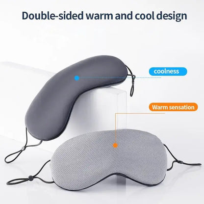 Luxuriöse Eis-Seiden-Schlafmaske – Warm & Kühl, Verstellbar, Atmungsaktiv