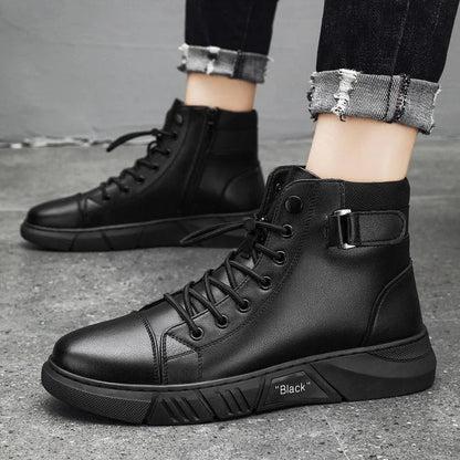 Elegante schwarze Herrenschuhe für orthopädischen Komfort