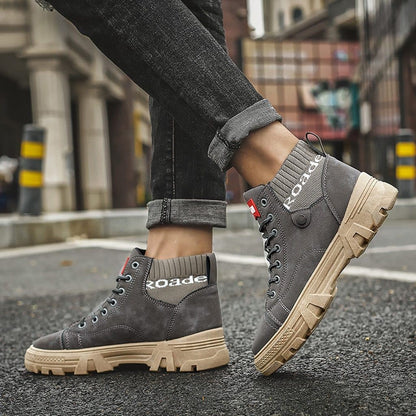 Trendige orthopädische Herrenschuhe mit robustem Look – Chase