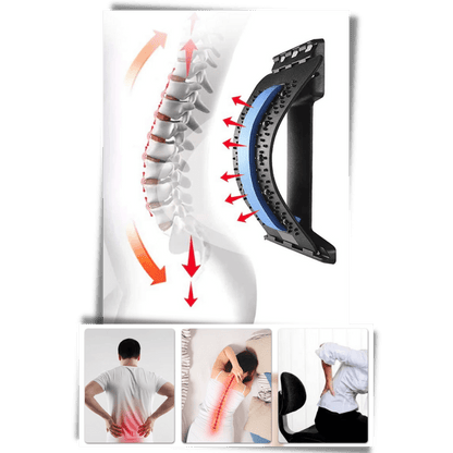 Dehnbereichs- und Massagegerät für den Rücken