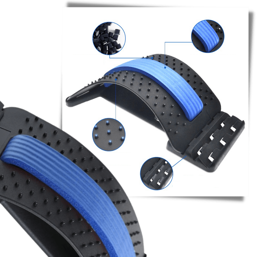 Dehnbereichs- und Massagegerät für den Rücken