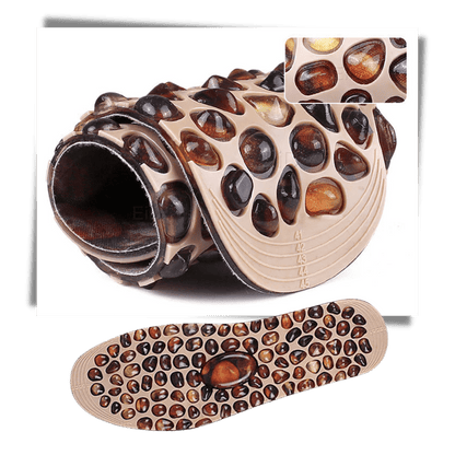 Entspannende Einlegesohlen mit evokativen Kieselstein-Muster