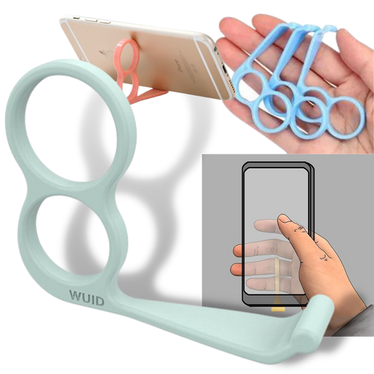 Set aus 4 leichten Halterungen und Haken für das Telefon - Praktikabilität und Stil vereint!