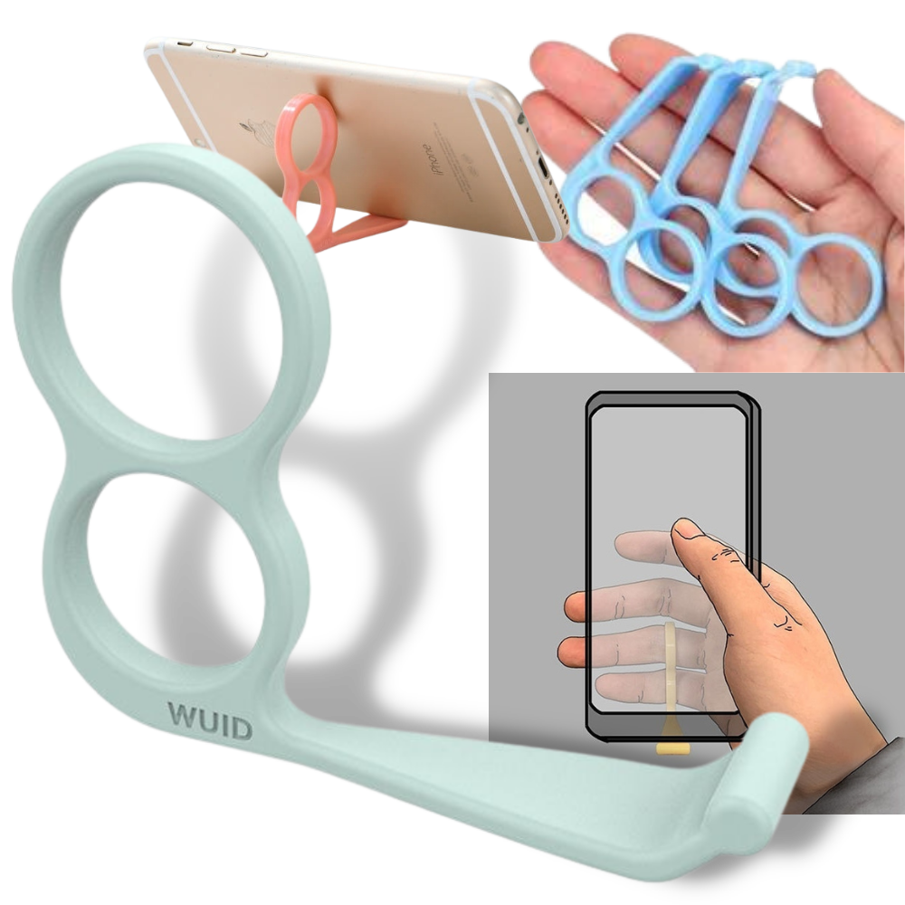 Set aus 4 leichten Halterungen und Haken für das Telefon - Praktikabilität und Stil vereint!