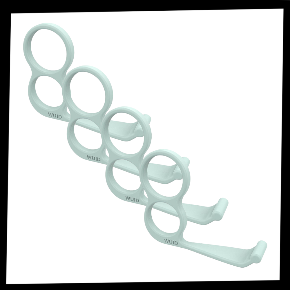 Set aus 4 leichten Halterungen und Haken für das Telefon - Praktikabilität und Stil vereint!