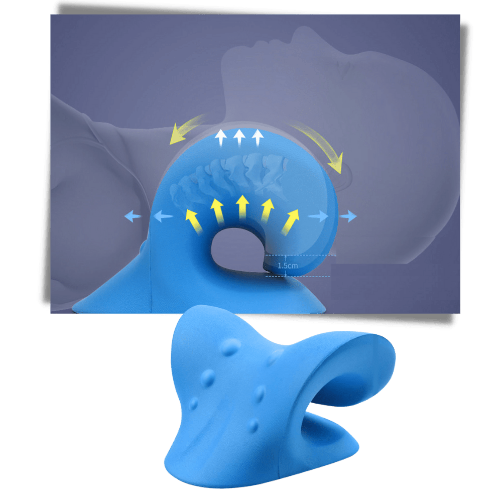 Ergonomisches Kissen zur Entlastung von Nacken und Schultern