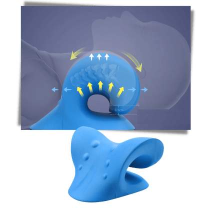 Ergonomisches Kissen zur Entlastung von Nacken und Schultern