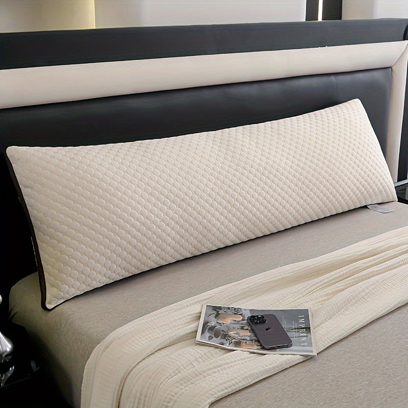 Erleben Sie unvergleichlichen Komfort mit dem BubbleBliss 3D Körperkissen aus luxuriösem Strickstoff!