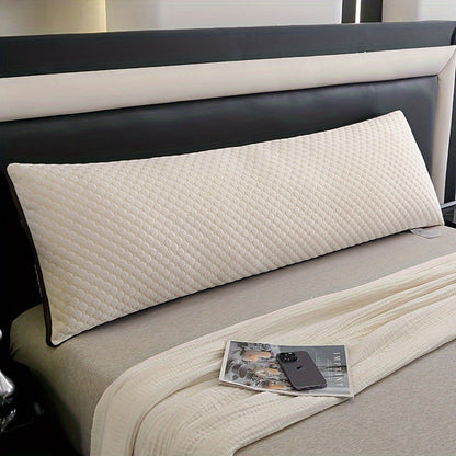 Erleben Sie unvergleichlichen Komfort mit dem BubbleBliss 3D Körperkissen aus luxuriösem Strickstoff!