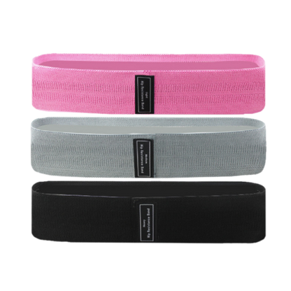 Set mit 3 Widerstandsbändern für ein effektives Training