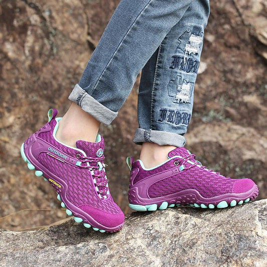 Orthopädische Outdoor-Wanderschuhe aus Leder für Damen – Tex