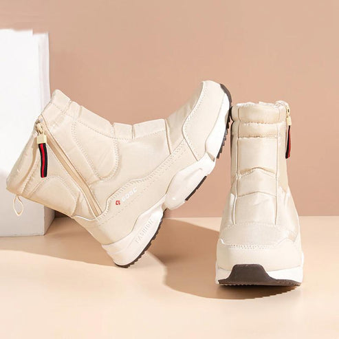 Winter-Schneestiefel für Damen - Pelzgefütterte Stiefel