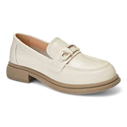 elegante orthopädische Damenmokassins aus Leder