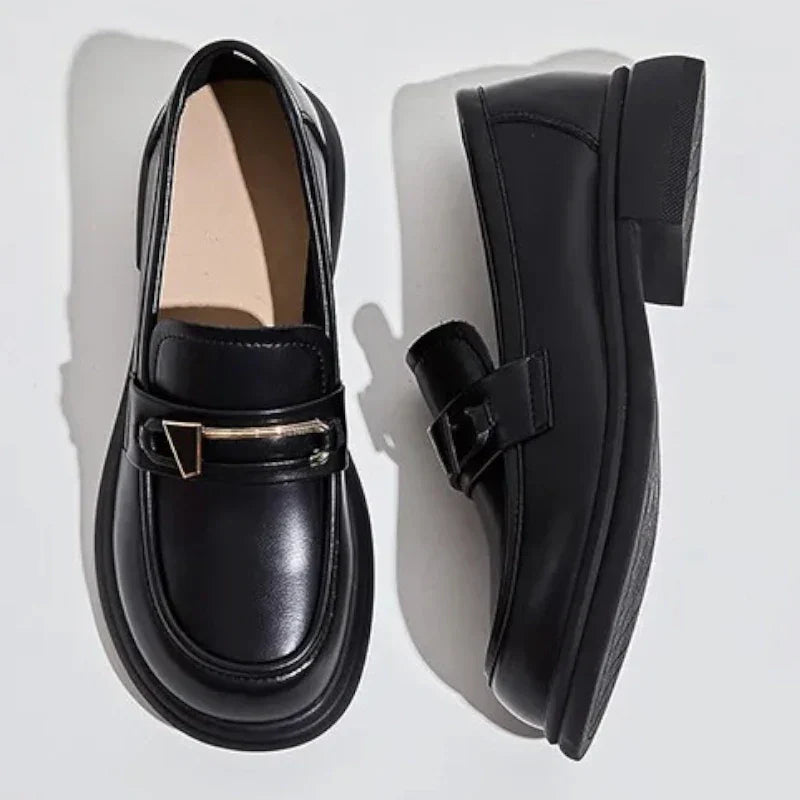 elegante orthopädische Damenmokassins aus Leder