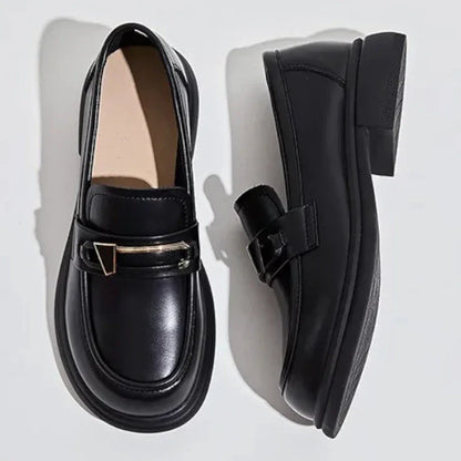 elegante orthopädische Damenmokassins aus Leder