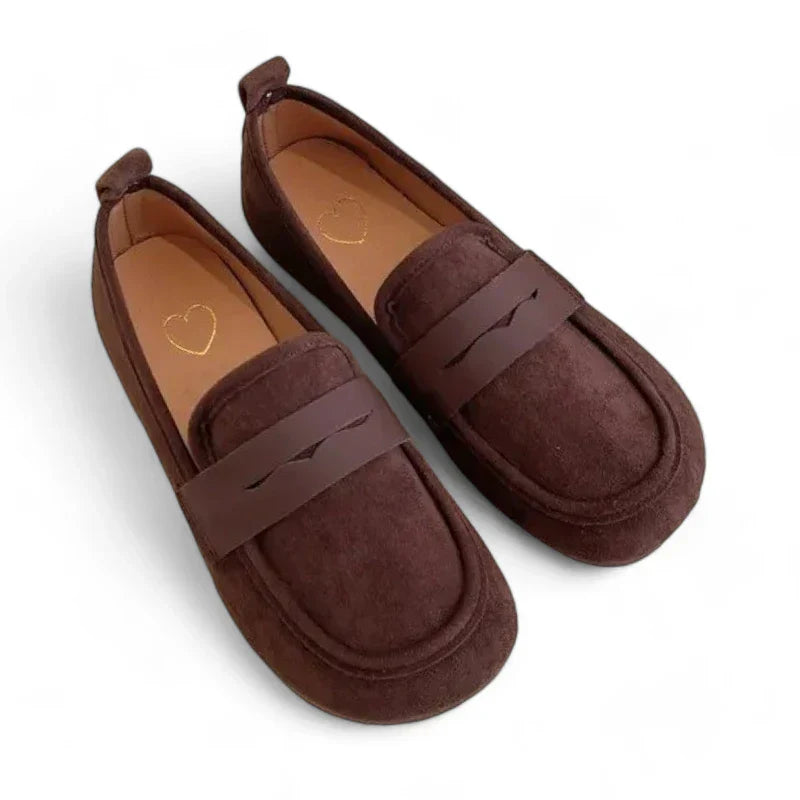 Orthopädischer Mokassin für Damen aus Flanell