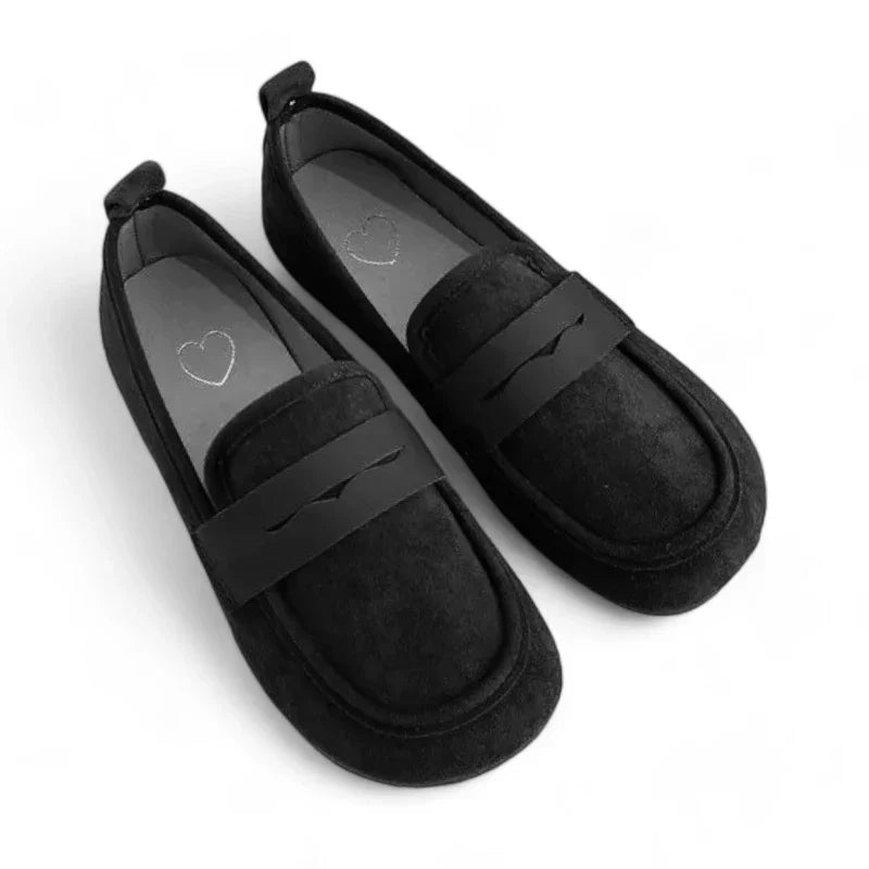 Orthopädischer Mokassin für Damen aus Flanell