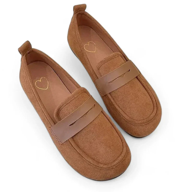 Orthopädischer Mokassin für Damen aus Flanell