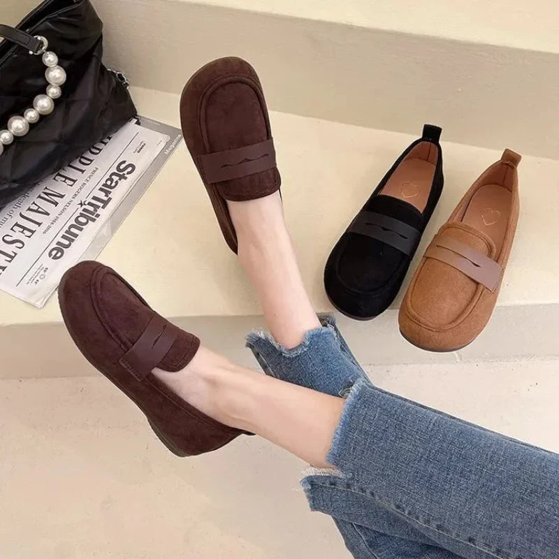 Orthopädischer Mokassin für Damen aus Flanell