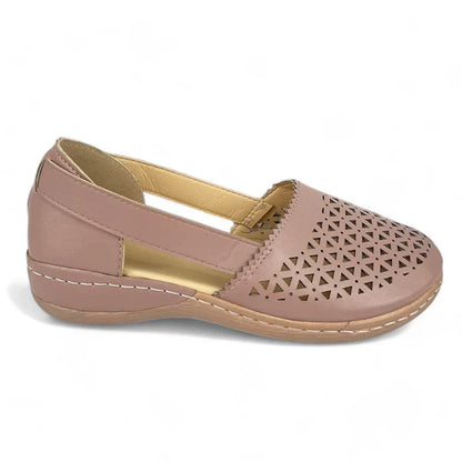 Elegante Damenmokassins mit orthopädischem Design und stilvollem Keilabsatz