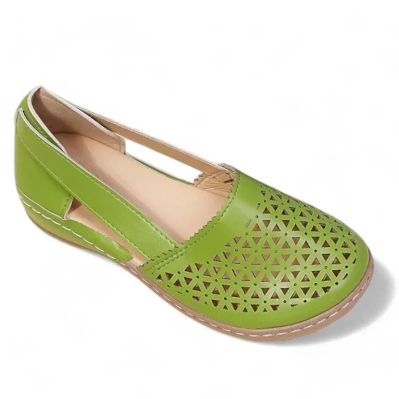 Elegante Damenmokassins mit orthopädischem Design und stilvollem Keilabsatz