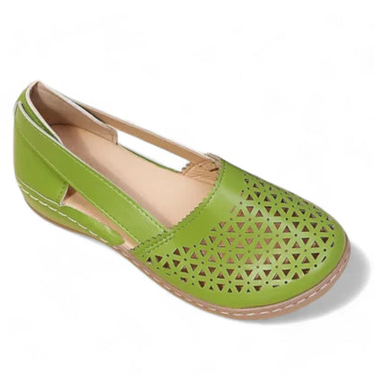 Elegante Damenmokassins mit orthopädischem Design und stilvollem Keilabsatz