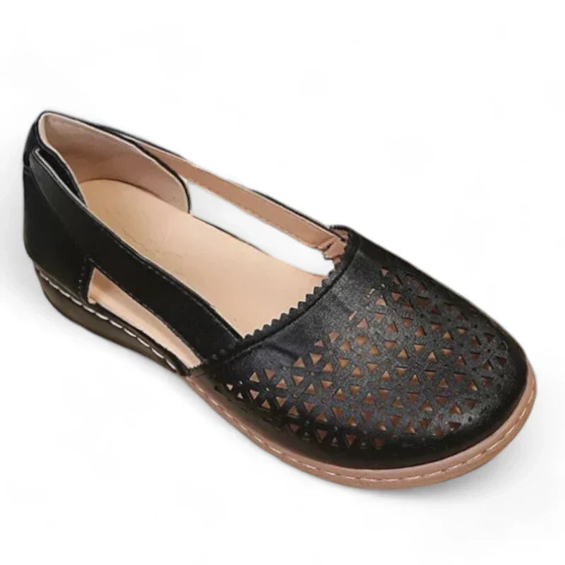 Elegante Damenmokassins mit orthopädischem Design und stilvollem Keilabsatz