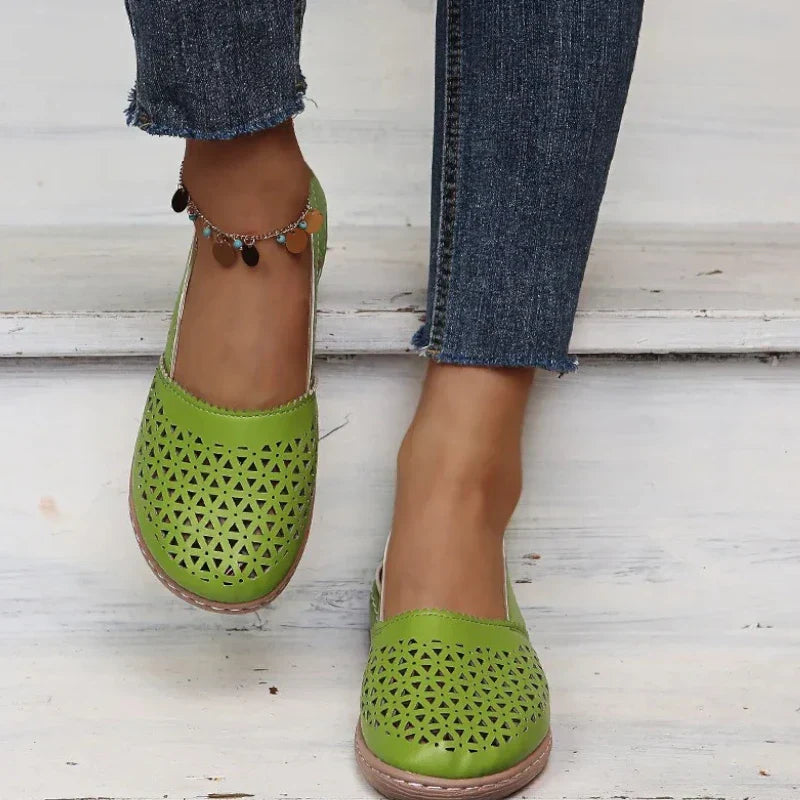 Elegante Damenmokassins mit orthopädischem Design und stilvollem Keilabsatz