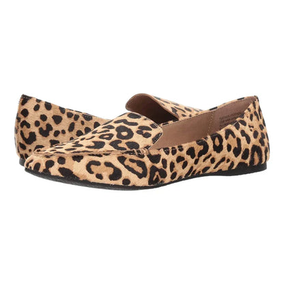 Elegante Samt-Damenmokassins mit trendigem Leopardenmuster für optimalen Komfort
