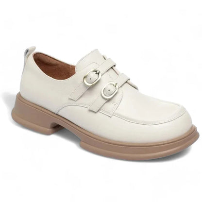 Elegante orthopädische Damenschuhe mit stilvollen Lederschnallen