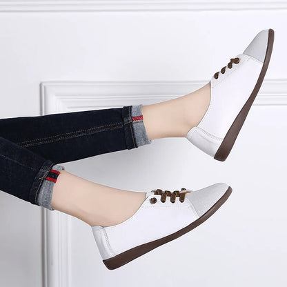 Bequeme orthopädische Lederschuhe zum Hineinschlüpfen