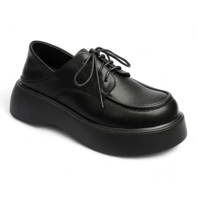 Elegante Leder-Mokassins für Damen mit bequemen Schnürkeilen – Orthopädische Unterstützung für jeden Schritt!