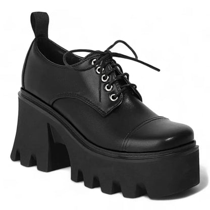 Elegante Damen-Schnürmokassins mit hohen Absätzen für optimalen Komfort und Stil