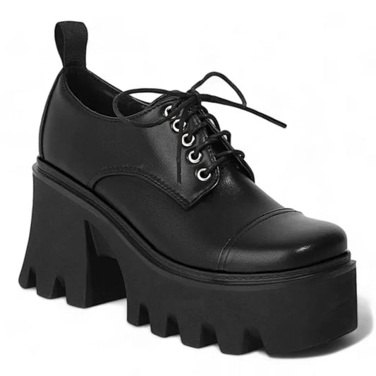 Elegante Damen-Schnürmokassins mit hohen Absätzen für optimalen Komfort und Stil