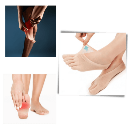 Ensemble von 2 Paar bequemen Stützstrümpfen