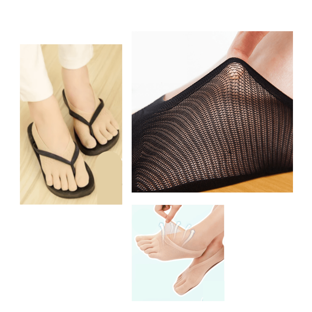 Ensemble von 2 Paar bequemen Stützstrümpfen