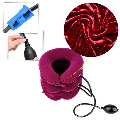 Ergonomisches aufblasbares Kissen für optimalen Halt der Halswirbelsäule