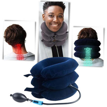 Ergonomisches aufblasbares Kissen für optimalen Halt der Halswirbelsäule